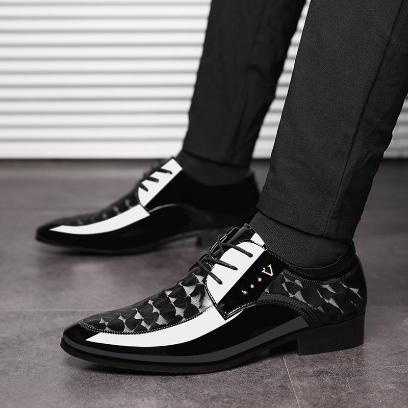 New shiny leather shoes