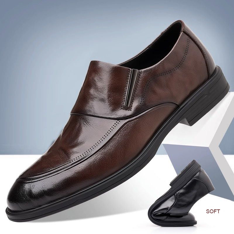 Men's soft leather casual shoes